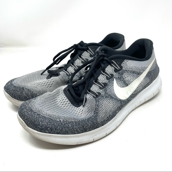 nike free rn mens silver
